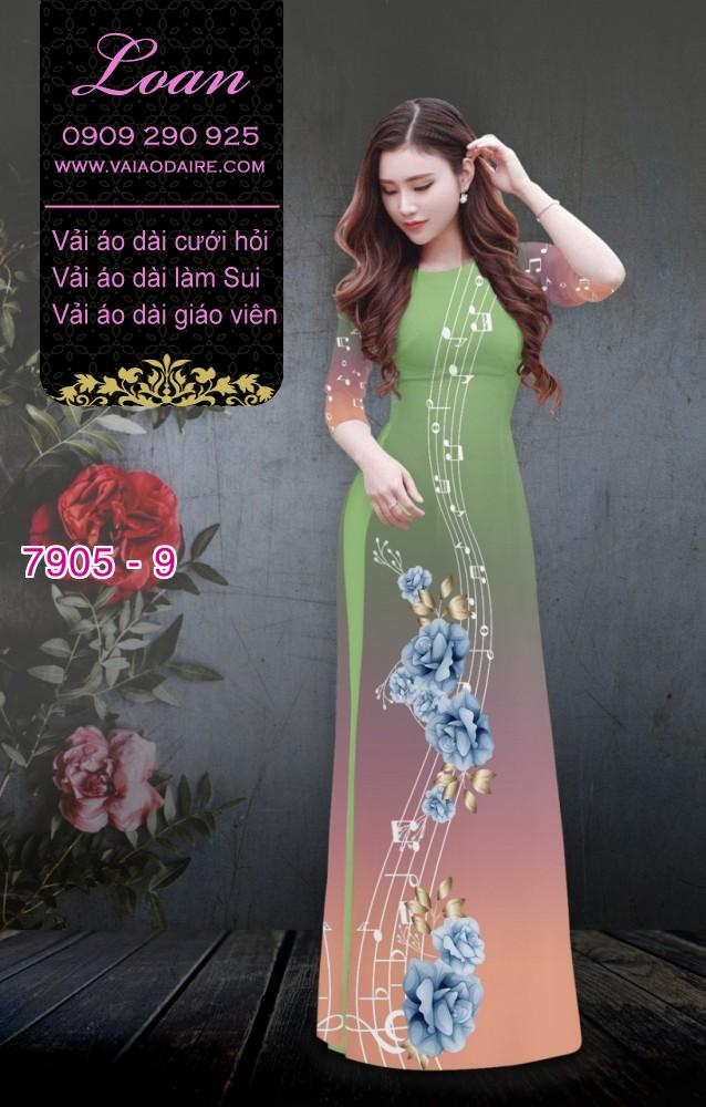 Vải áo dài nốt nhạc