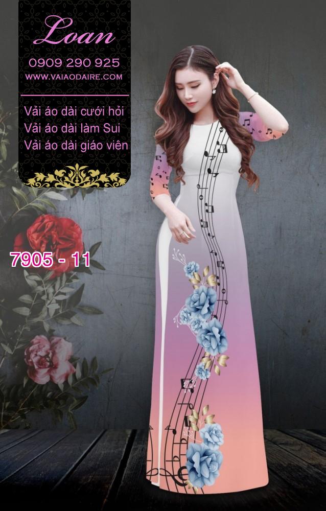Vải áo dài nốt nhạc