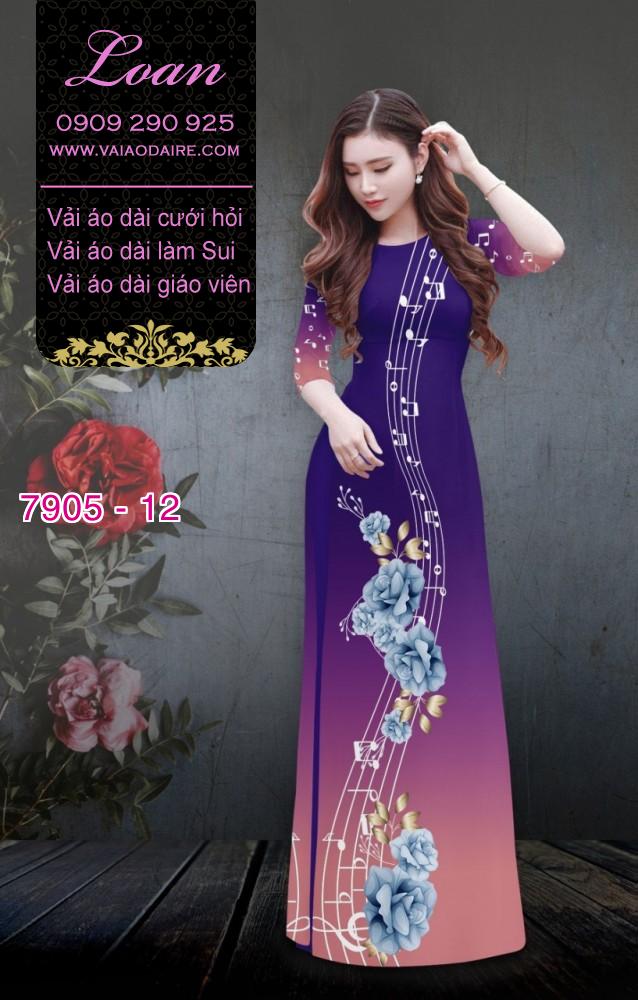 Vải áo dài nốt nhạc