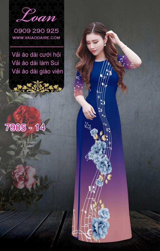 Vải áo dài nốt nhạc
