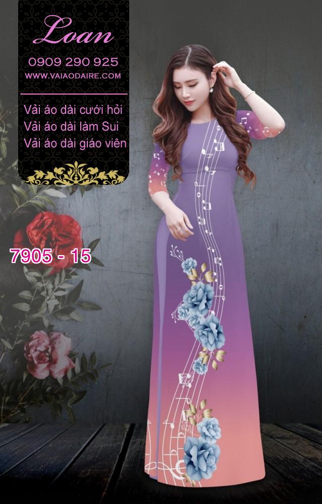 Vải áo dài nốt nhạc