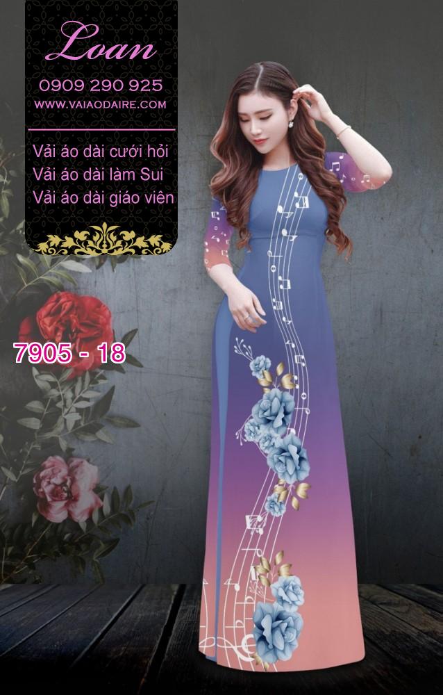 Vải áo dài nốt nhạc