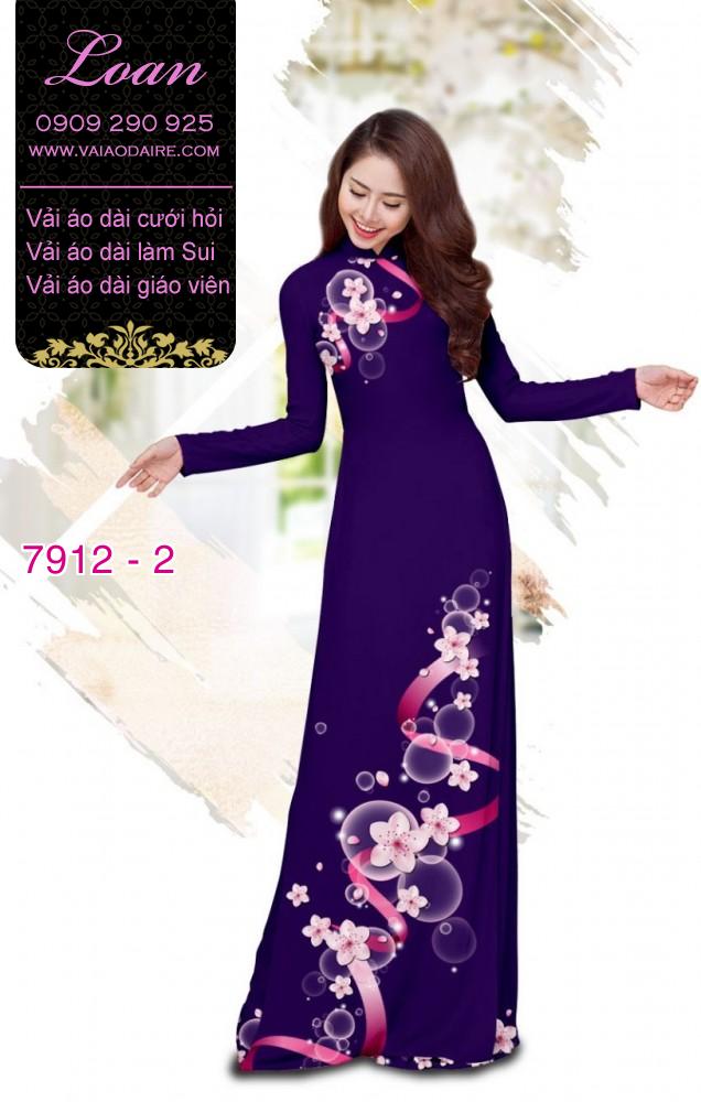Vải áo dài hoa dây Vải áo dài hoa dây