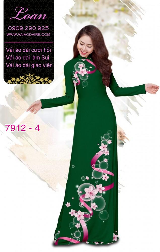 Vải áo dài hoa dây Vải áo dài hoa dây