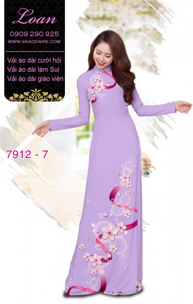 Vải áo dài hoa dây Vải áo dài hoa dây