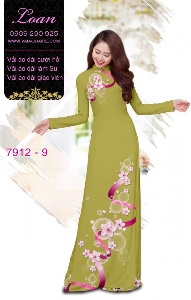 Vải áo dài hoa dây Vải áo dài hoa dây