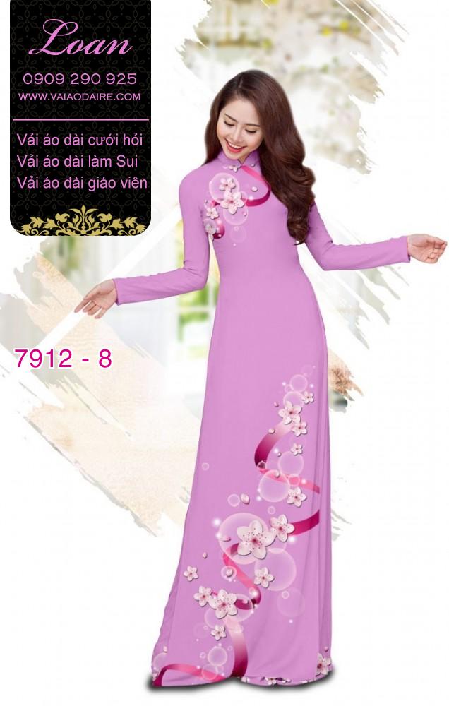 Vải áo dài hoa dây Vải áo dài hoa dây