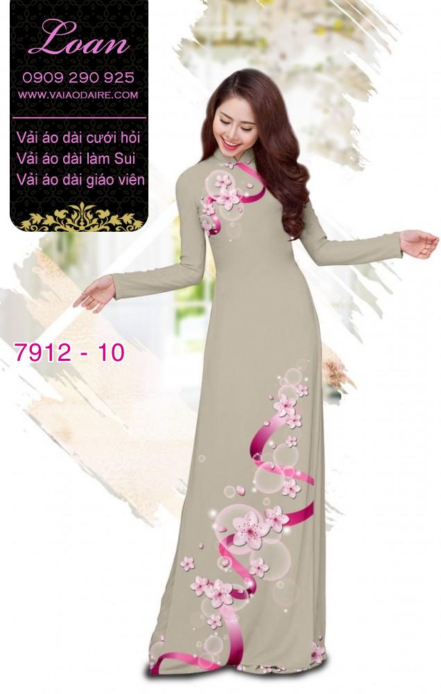 Vải áo dài hoa dây Vải áo dài hoa dây