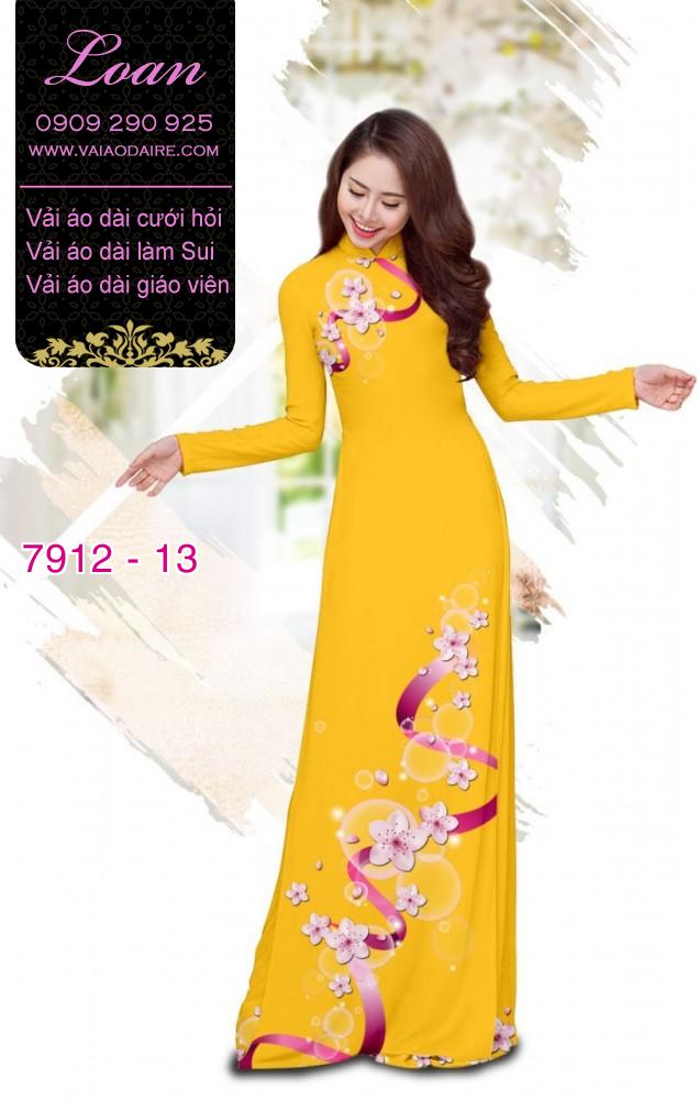 Vải áo dài hoa dây Vải áo dài hoa dây