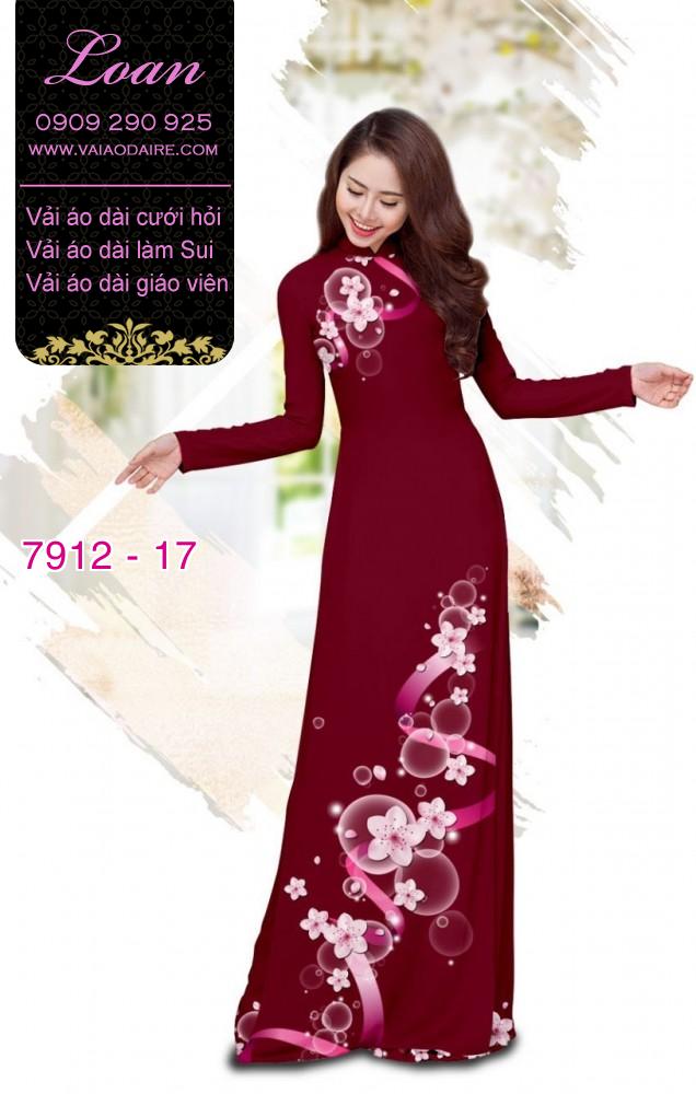 Vải áo dài hoa dây Vải áo dài hoa dây