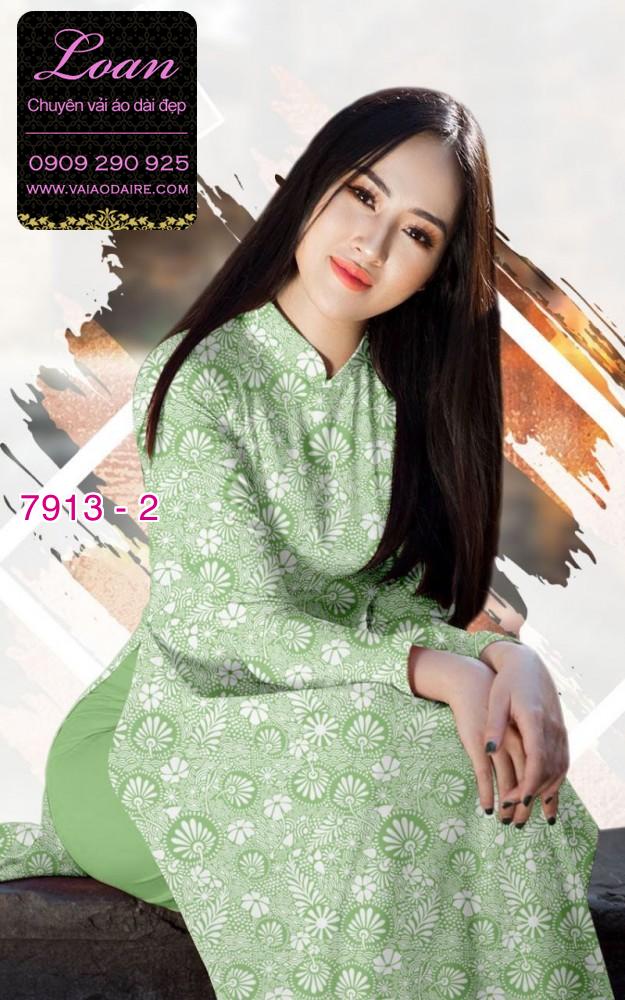 Vải áo dài hoa nhí Vải áo dài hoa nhí