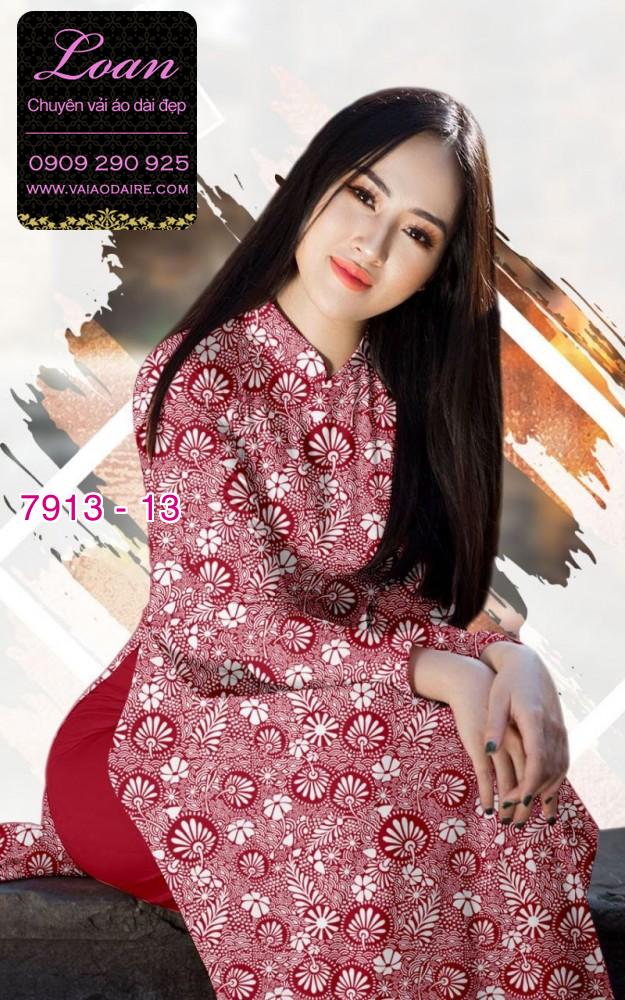 Vải áo dài hoa nhí Vải áo dài hoa nhí