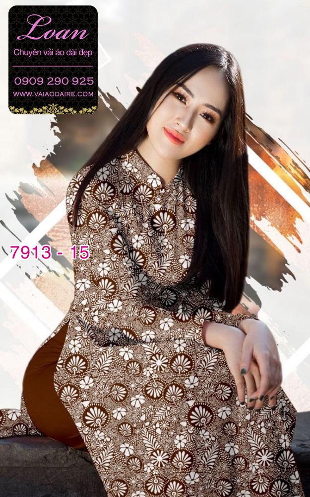 Vải áo dài hoa nhí Vải áo dài hoa nhí