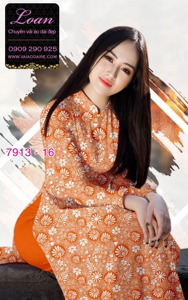 Vải áo dài hoa nhí Vải áo dài hoa nhí
