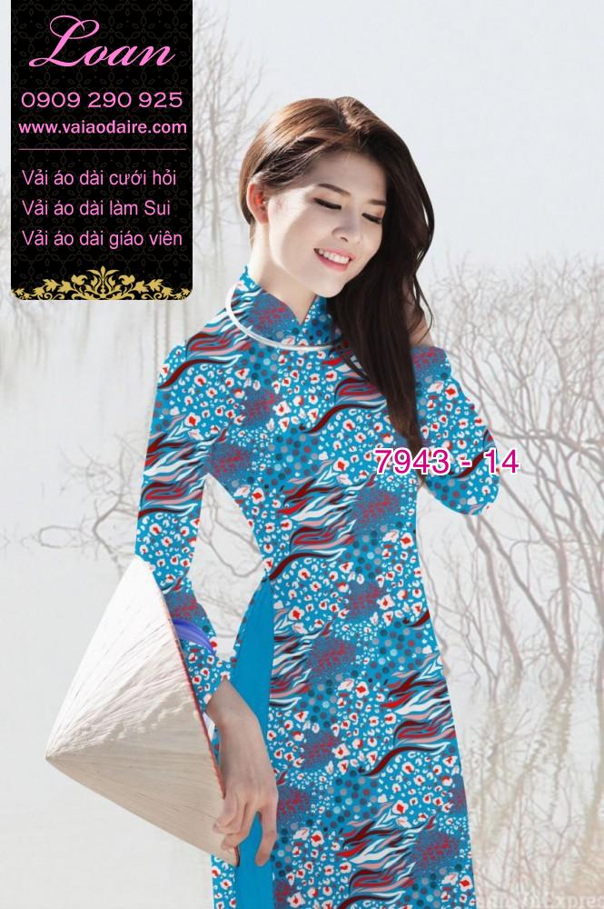 Vải áo dài hoa nhí