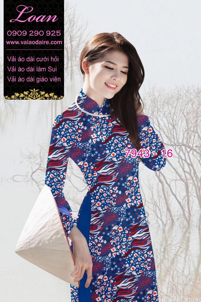 Vải áo dài hoa nhí