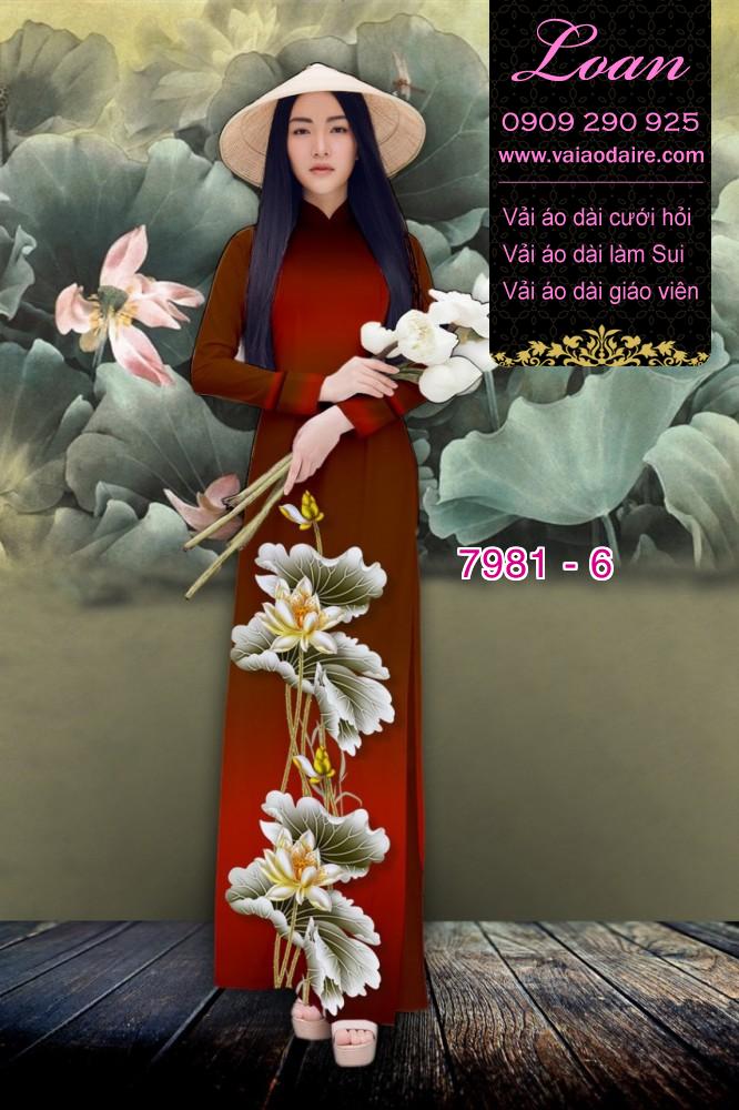 Vải áo dài hoa Sen Vải áo dài hoa Sen