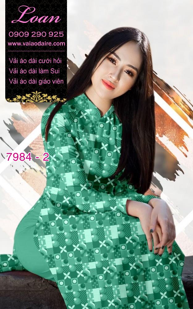 Vải áo dài hoa nhí