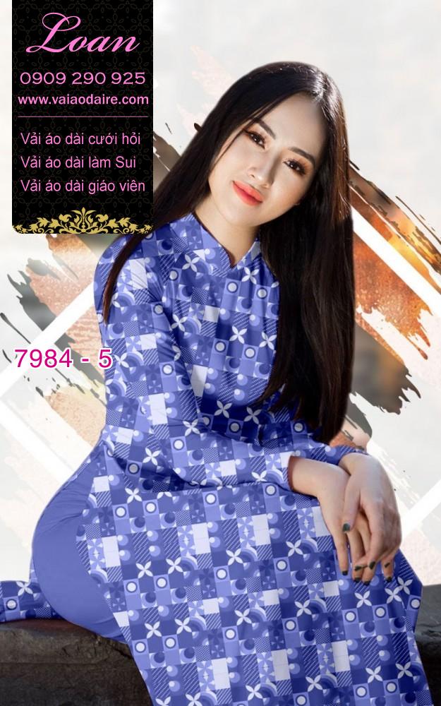 Vải áo dài hoa nhí