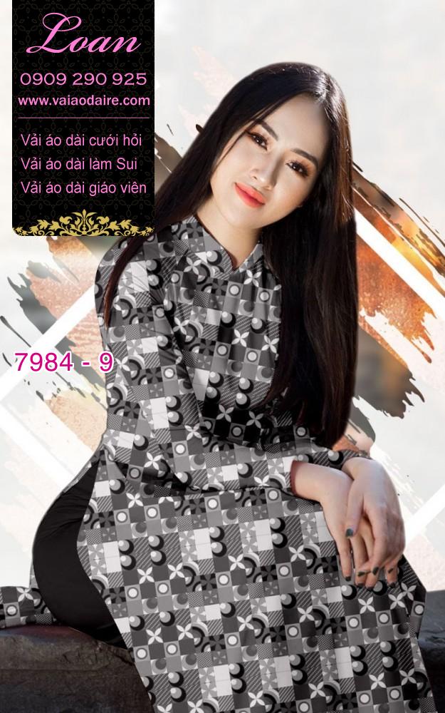 Vải áo dài hoa nhí