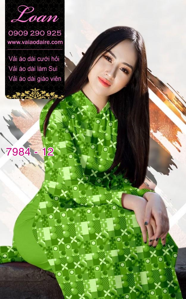 Vải áo dài hoa nhí