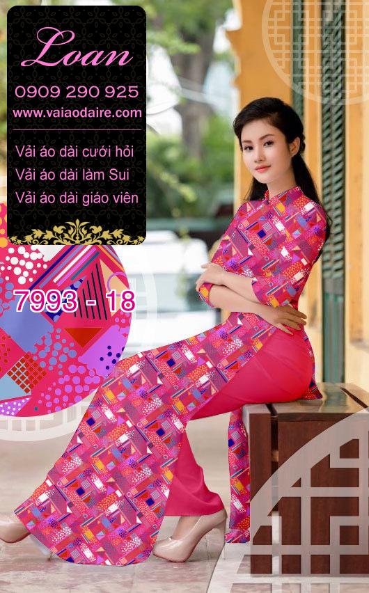 Vải áo dài hoa Mẫu Đơn Vải áo dài hoa Mẫu Đơn