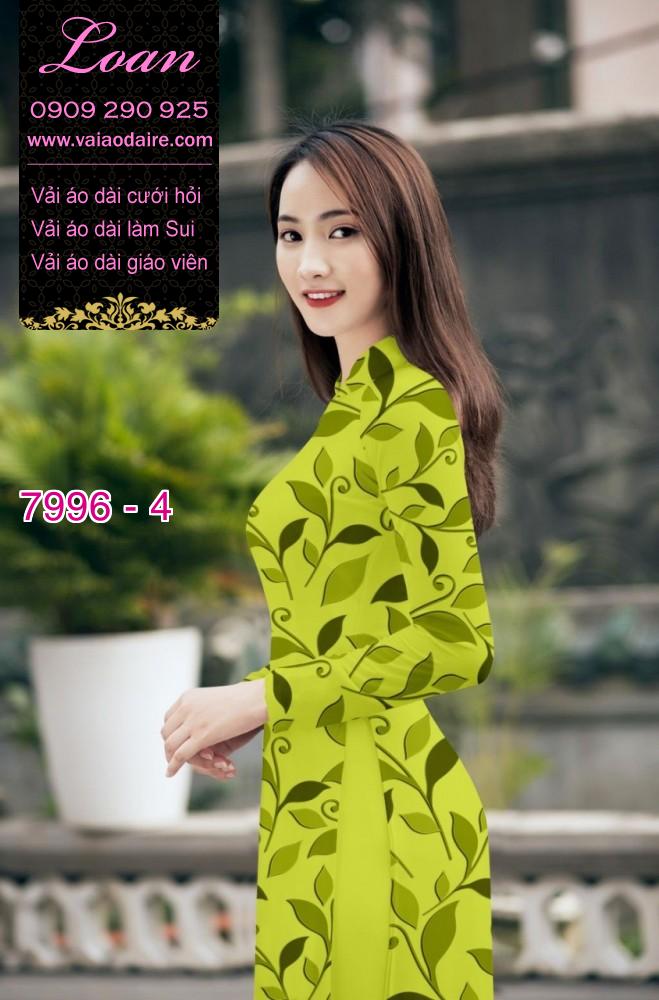 Vải áo dài hoa nhí