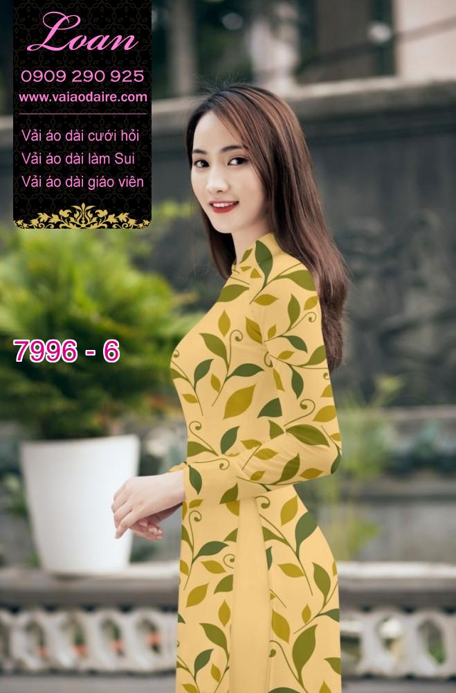 Vải áo dài hoa nhí
