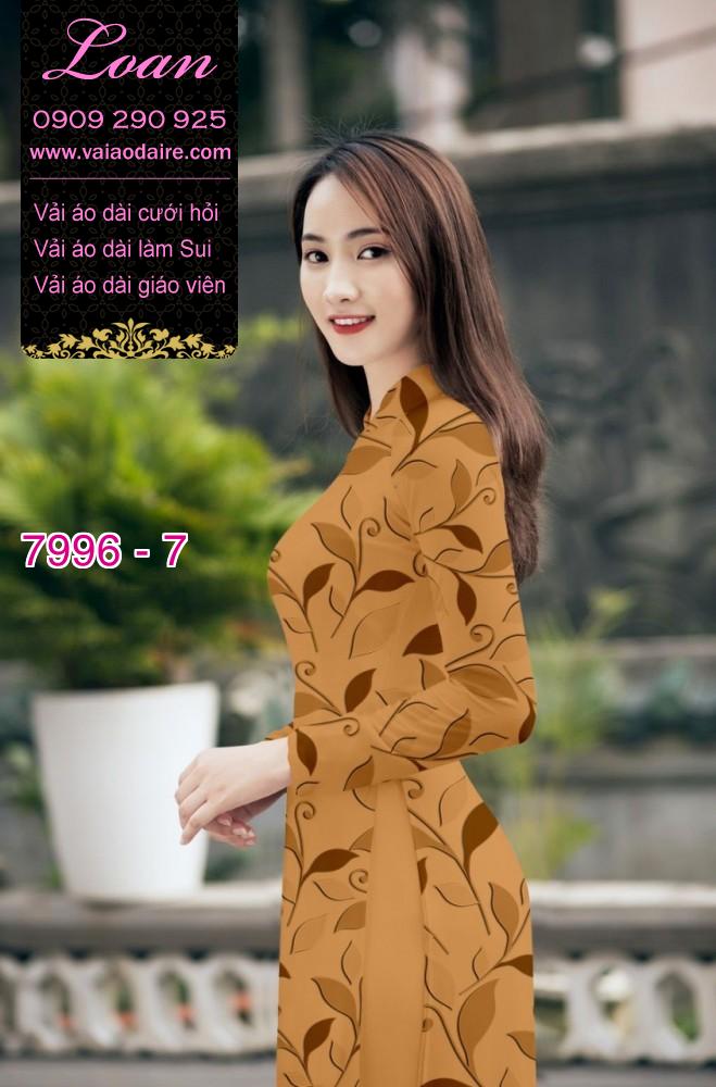 Vải áo dài hoa nhí