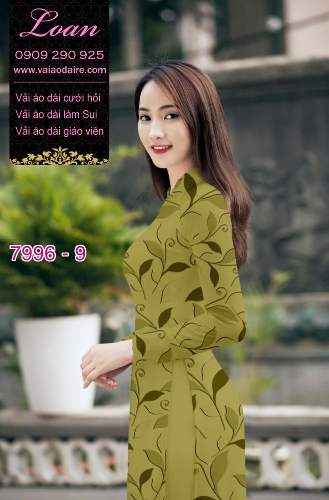 Vải áo dài hoa nhí