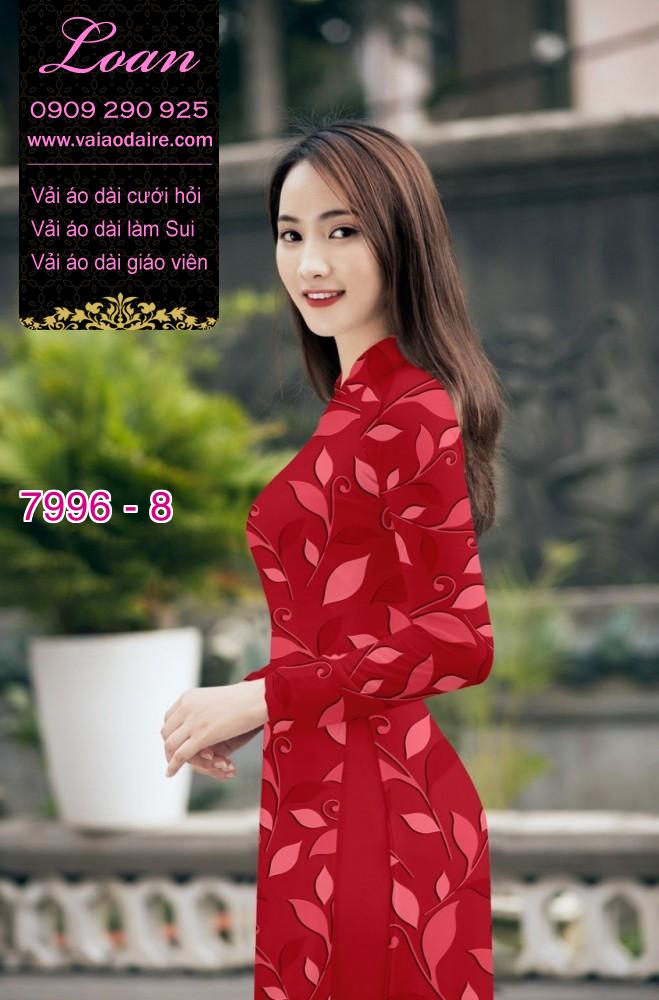 Vải áo dài hoa nhí