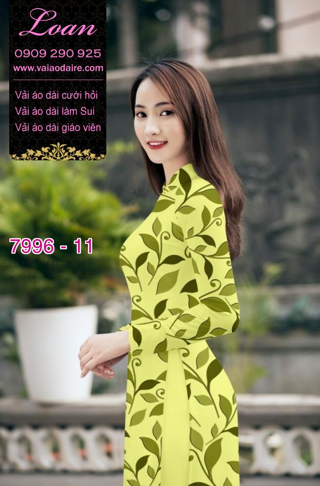Vải áo dài hoa nhí