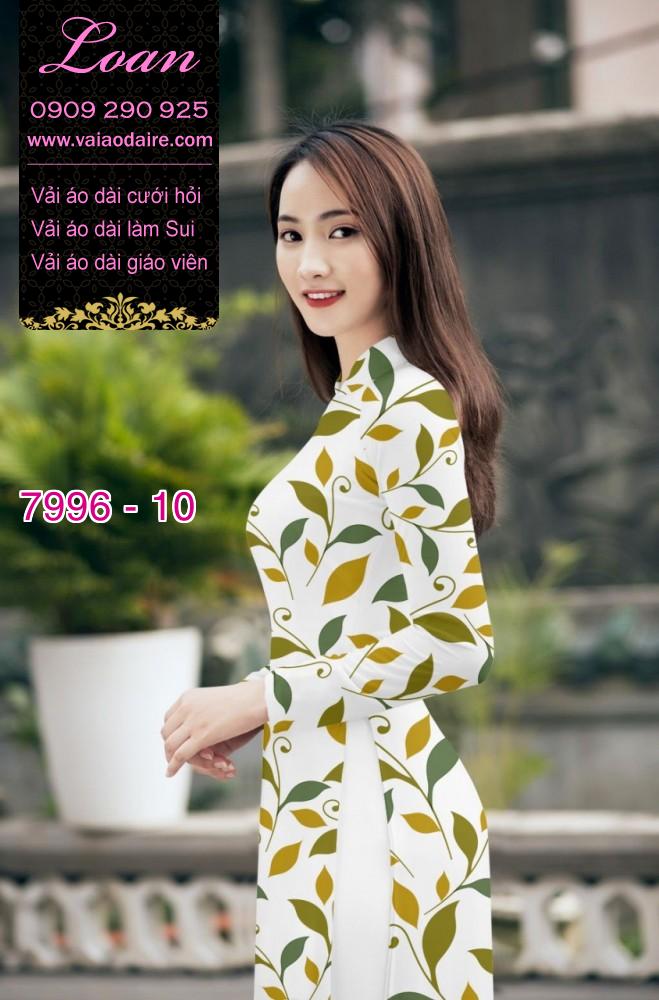 Vải áo dài hoa nhí