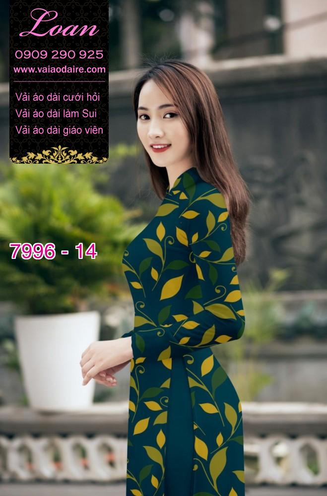 Vải áo dài hoa nhí