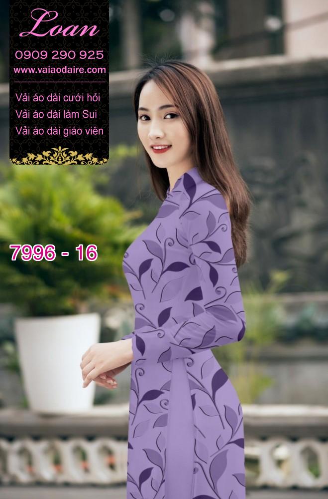 Vải áo dài hoa nhí