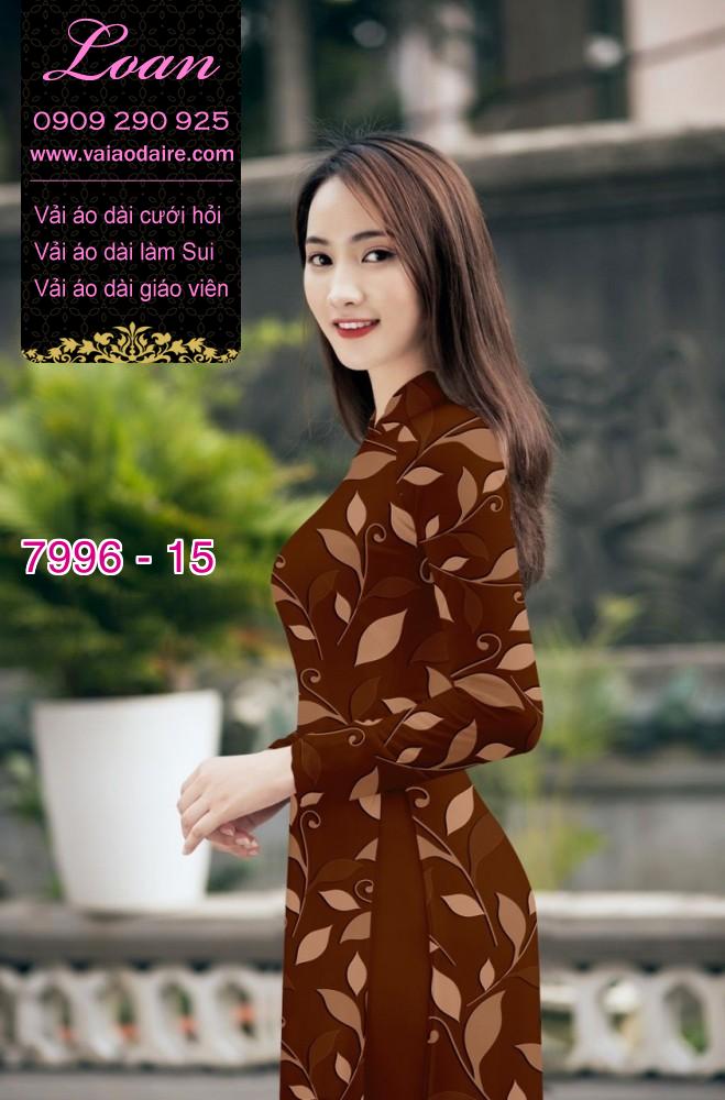 Vải áo dài hoa nhí