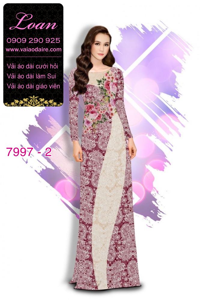 Vải áo dài hoa nhí Vải áo dài hoa nhí