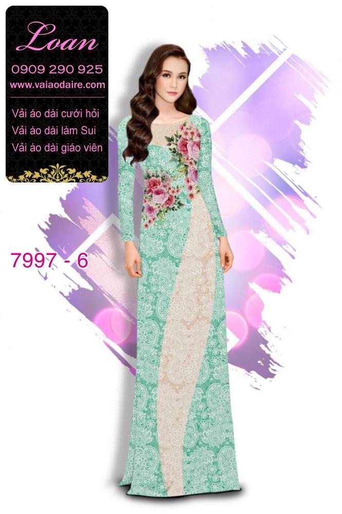 Vải áo dài hoa nhí Vải áo dài hoa nhí