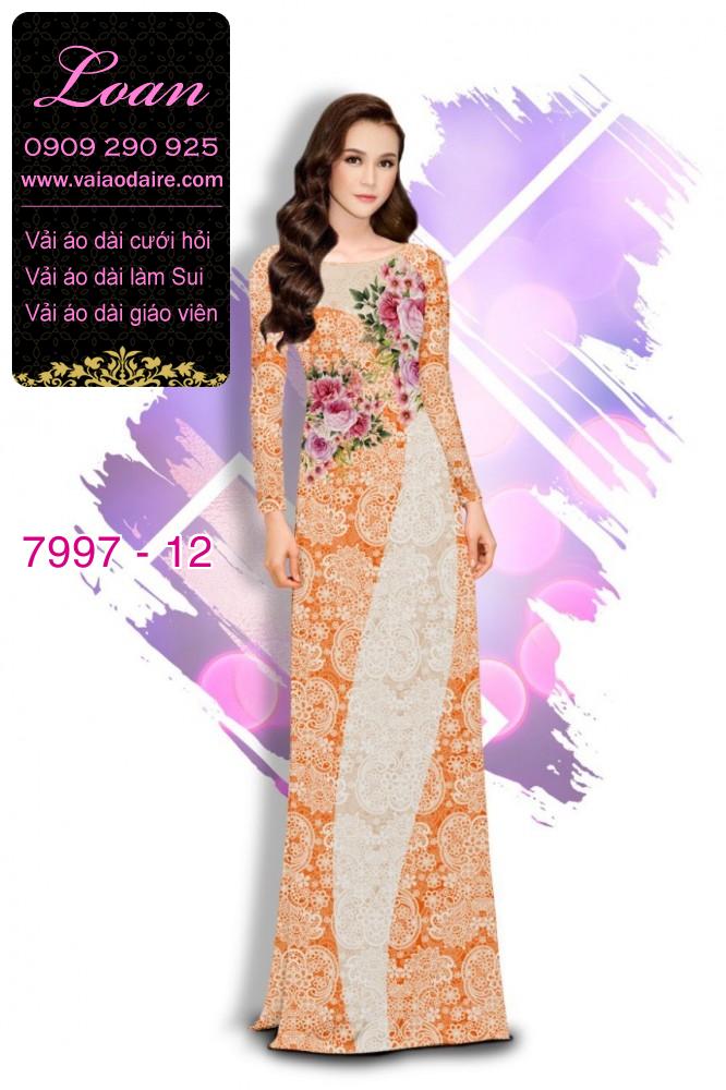Vải áo dài hoa nhí Vải áo dài hoa nhí