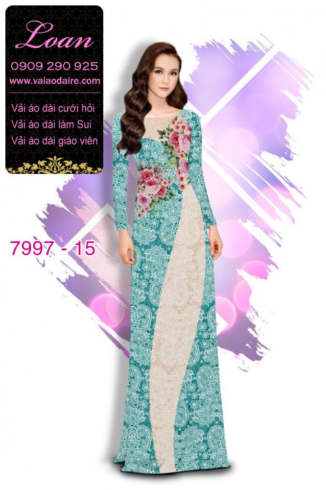 Vải áo dài hoa nhí Vải áo dài hoa nhí