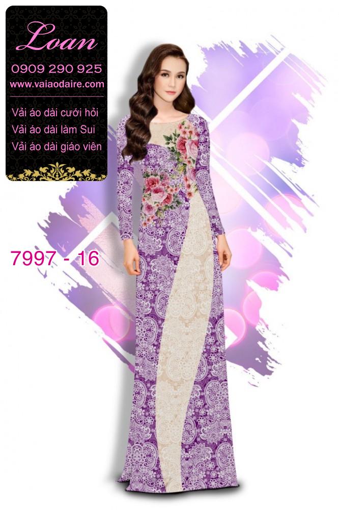 Vải áo dài hoa nhí Vải áo dài hoa nhí