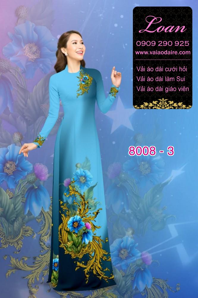 Vải áo dài hoa trên dưới Vải áo dài hoa trên dưới