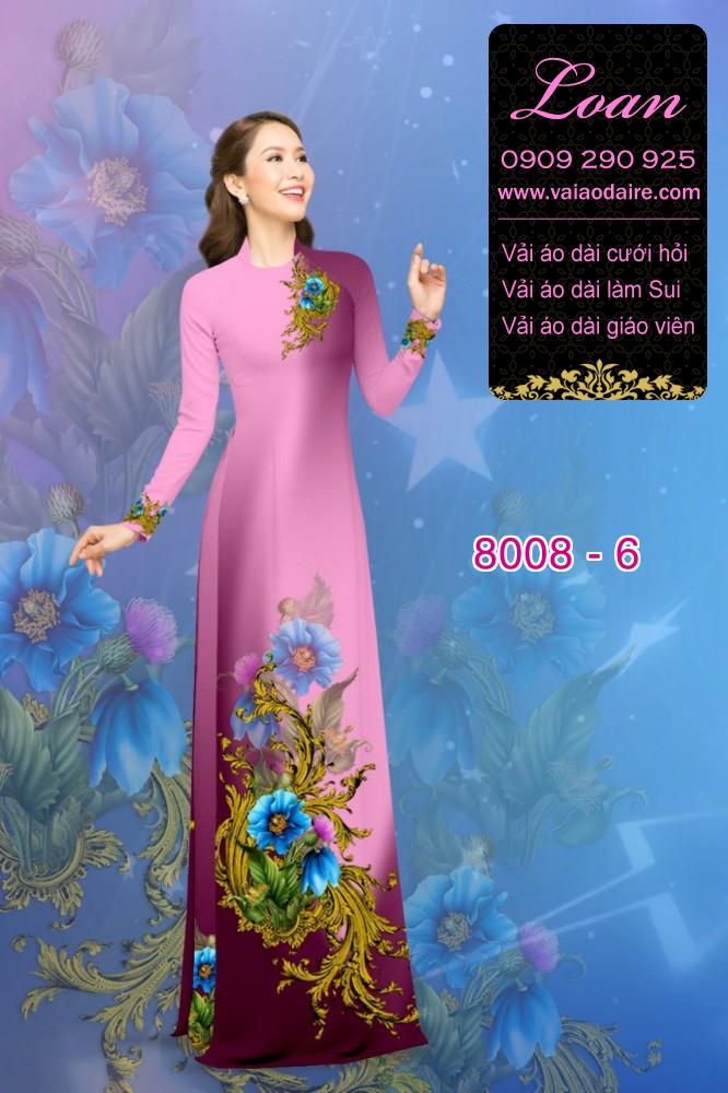 Vải áo dài hoa trên dưới Vải áo dài hoa trên dưới