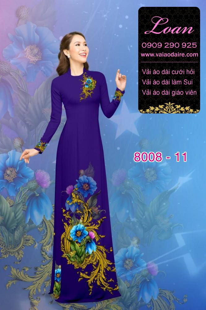 Vải áo dài hoa trên dưới Vải áo dài hoa trên dưới