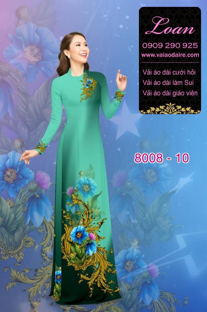Vải áo dài hoa trên dưới Vải áo dài hoa trên dưới