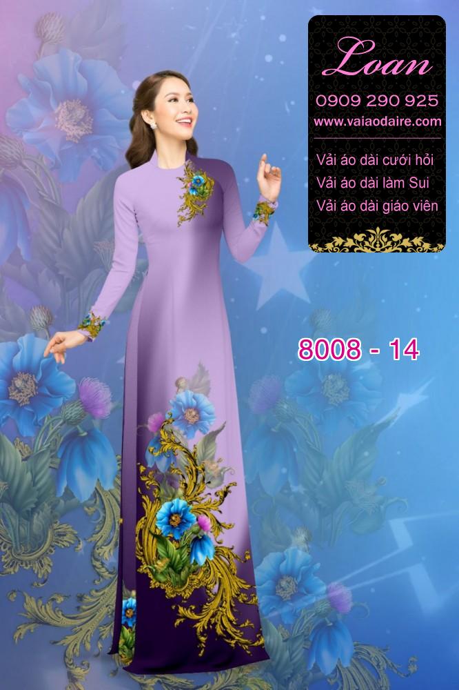 Vải áo dài hoa trên dưới Vải áo dài hoa trên dưới
