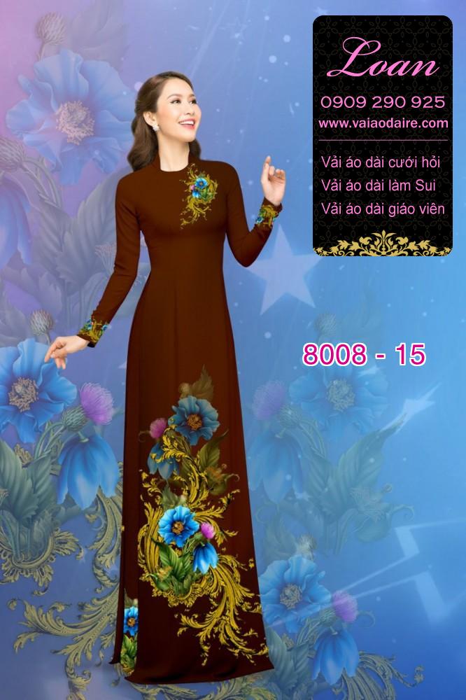 Vải áo dài hoa trên dưới Vải áo dài hoa trên dưới