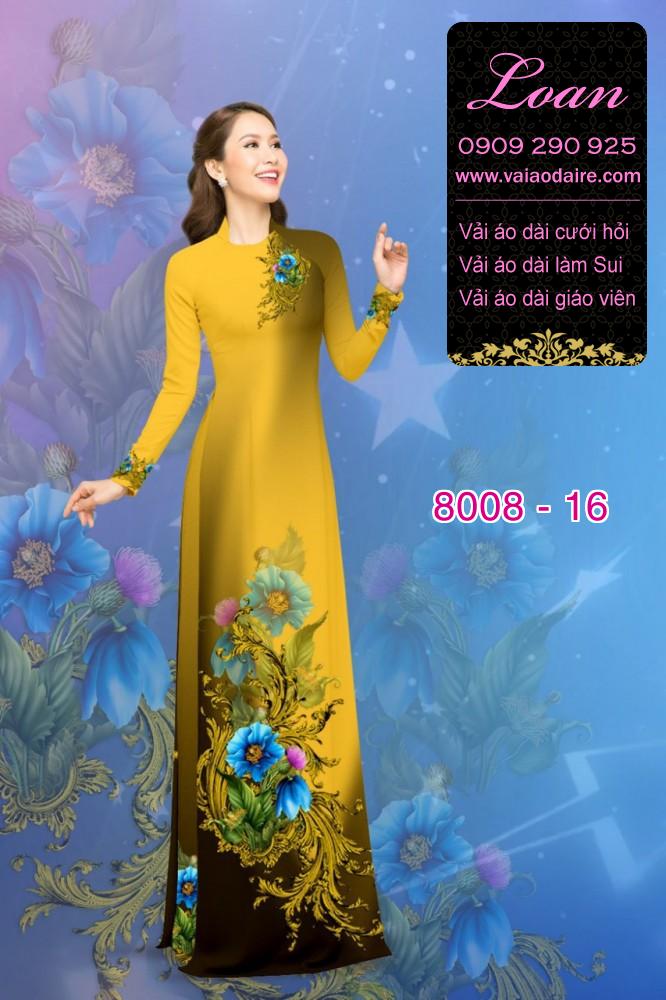 Vải áo dài hoa trên dưới Vải áo dài hoa trên dưới