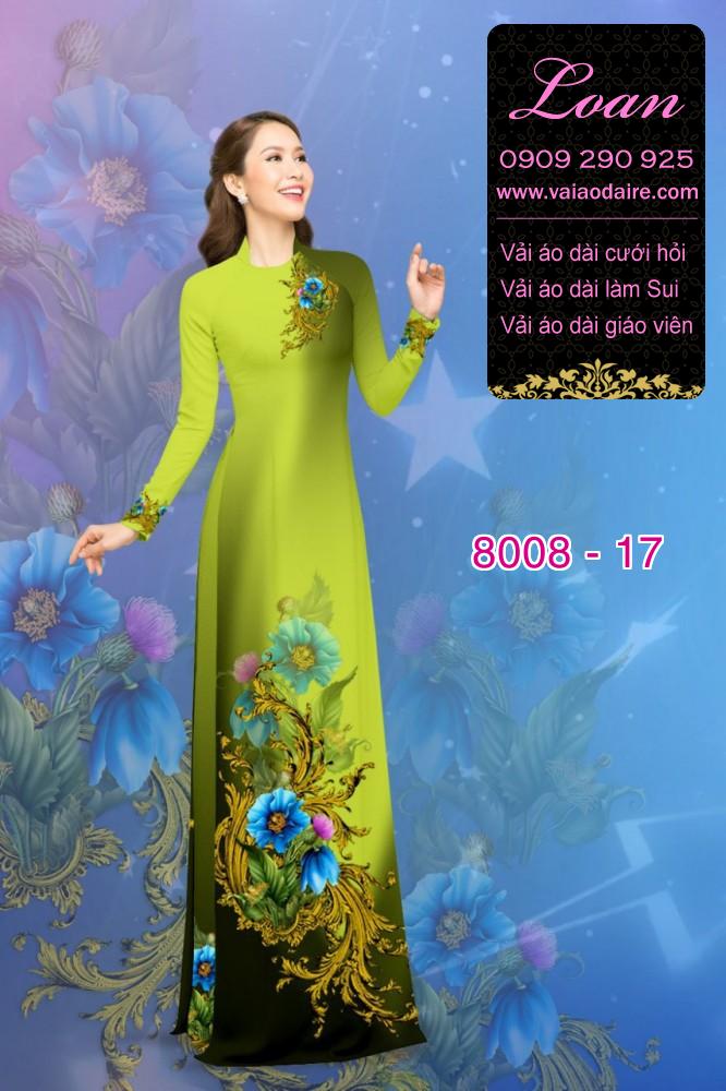 Vải áo dài hoa trên dưới Vải áo dài hoa trên dưới