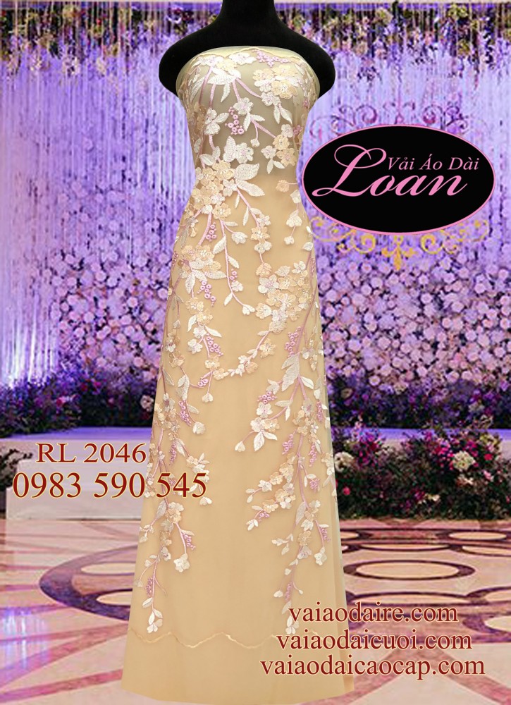 Vải áo dài ren cao cấp